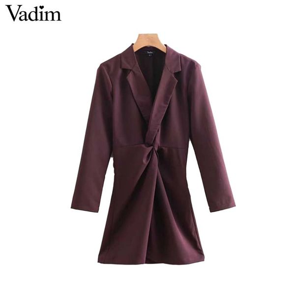 vadim women chic v neck mini dress cross design pleated long sleeve slim solid female casual dresses vestidos qa810, Black;gray
vadim women chic v neck mini dress cross design pleated long sleeve slim solid female casual dresses vestidos qa810, Black;gray