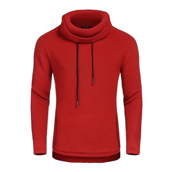 men winter casual turn down collar two side pockets long sleeve solid fashion kitted knitted pullover, White;black
men winter casual turn down collar two side pockets long sleeve solid fashion kitted knitted pullover, White;black