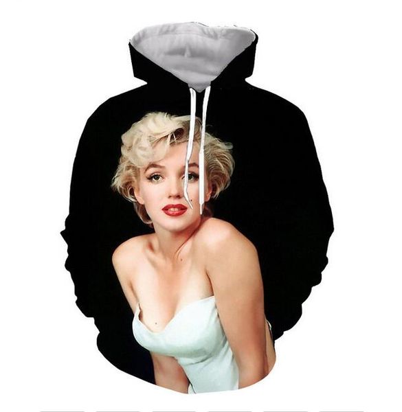 new fashion harajuku style 3d printing hoodies marilyn monroe men women autumn and winter sweatshirt hoodies coats rr0283, Black
new fashion harajuku style 3d printing hoodies marilyn monroe men women autumn and winter sweatshirt hoodies coats rr0283, Black
