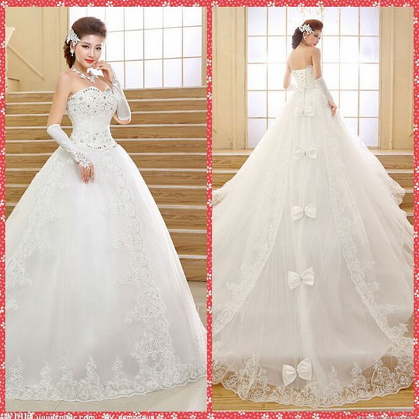 2020 sweetheart lace appliques wedding dresses bridal gowns lace up back long women wedding wear custom plus size vestidos de mariee, White
2020 sweetheart lace appliques wedding dresses bridal gowns lace up back long women wedding wear custom plus size vestidos de mariee, White