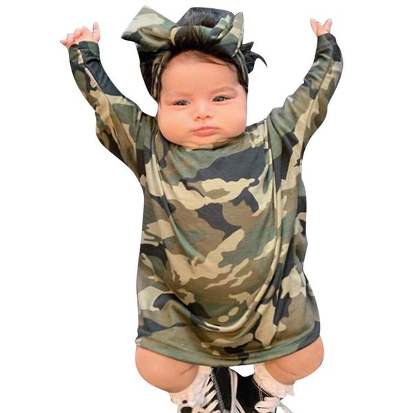 Toddler girl clothes set camouflage printed princess dress set + headscarf long sleeve camouflage print dress headband set 40A1
Toddler girl clothes set camouflage printed princess dress set + headscarf long sleeve camouflage print dress headband set 40A1