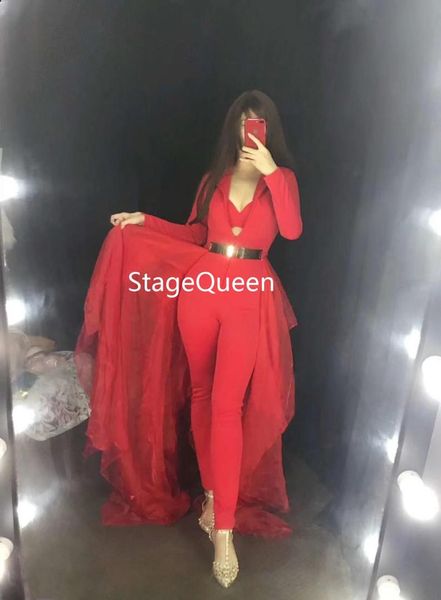 long sleeves red white jumpsuit women birthday costume ds dance bodysuit bra mesh tail outfit nightclub singer dance outfit, Black;red
long sleeves red white jumpsuit women birthday costume ds dance bodysuit bra mesh tail outfit nightclub singer dance outfit, Black;red