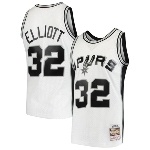 men san antonio spurs 32 sean elliott mitchell & ness white 1998-99 hardwoods classics swingman jersey, Black;red
men san antonio spurs 32 sean elliott mitchell & ness white 1998-99 hardwoods classics swingman jersey, Black;red