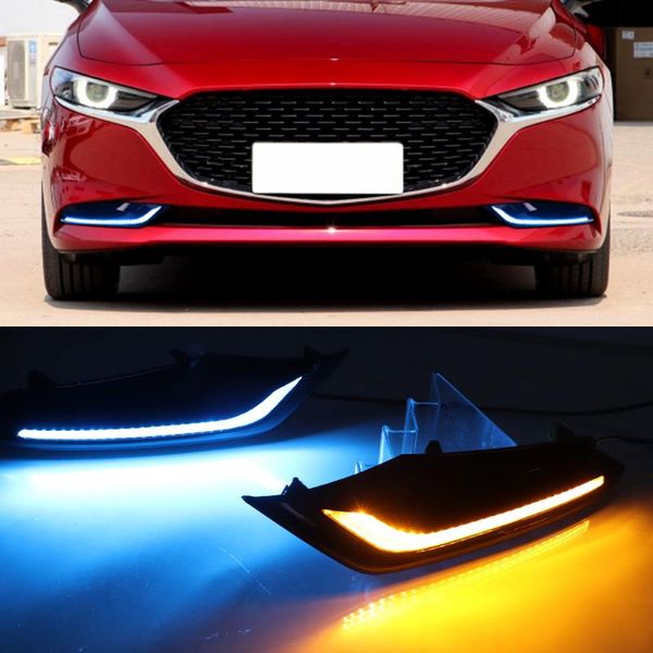 car flashing 1 pair drl led car driving daytime running light fog lamp with flow yellow turn signal for 3 axela 2019 2020
car flashing 1 pair drl led car driving daytime running light fog lamp with flow yellow turn signal for 3 axela 2019 2020