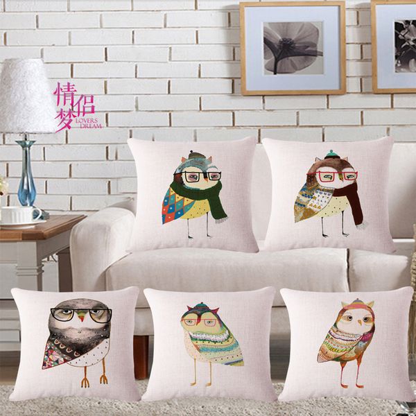 hand cartoon owl cotton flax pillow back cushion cushion loose coat can customized
hand cartoon owl cotton flax pillow back cushion cushion loose coat can customized