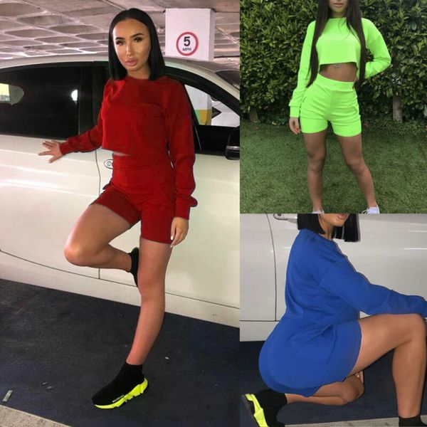 brand new 2 pieces set summer women tracksuit sweatshirts high waist pant skinny casual solid long sleeve suit fashion 2019, White;red
brand new 2 pieces set summer women tracksuit sweatshirts high waist pant skinny casual solid long sleeve suit fashion 2019, White;red