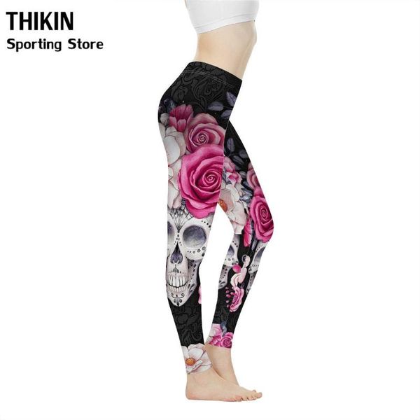 thikin women high waist gym leggings pink sugar skull rose printing seamless yoga pants sport fitness femme activewear, White;red
thikin women high waist gym leggings pink sugar skull rose printing seamless yoga pants sport fitness femme activewear, White;red