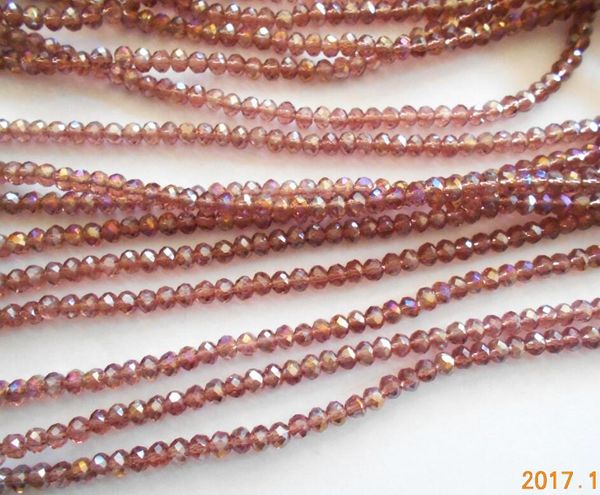 purple red ab color 3*4mm 145pcs rondelle austria faceted crystal glass beads loose spacer round bead for jewelry making
purple red ab color 3*4mm 145pcs rondelle austria faceted crystal glass beads loose spacer round bead for jewelry making
