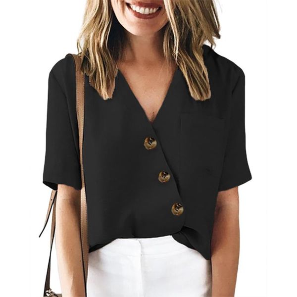 women's blouses & shirts ladies personalized solid color shirt summer autumn girls temperament v-neck short sleeve blouse casual diagon, White
women's blouses & shirts ladies personalized solid color shirt summer autumn girls temperament v-neck short sleeve blouse casual diagon, White