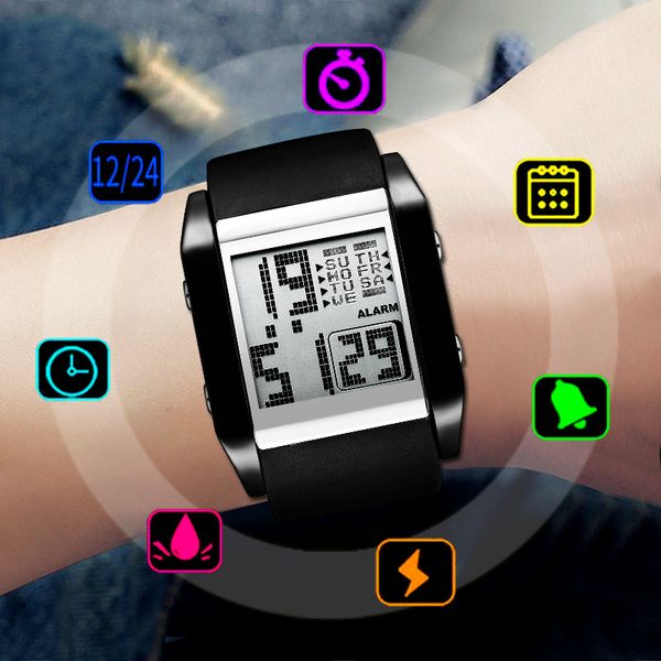 new sport watch men watches digital electronic led wristwatch army male wrist watch for men clock hodinky reloges, Slivery;brown
new sport watch men watches digital electronic led wristwatch army male wrist watch for men clock hodinky reloges, Slivery;brown