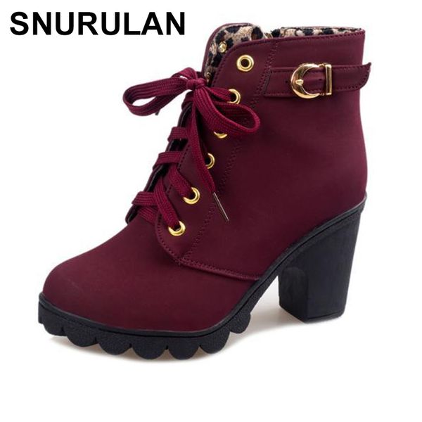 snurulanplus size ankle boots women platform high heels lace up buckle strap shoes thick heel short boot ladies zipper footwear, Black
snurulanplus size ankle boots women platform high heels lace up buckle strap shoes thick heel short boot ladies zipper footwear, Black