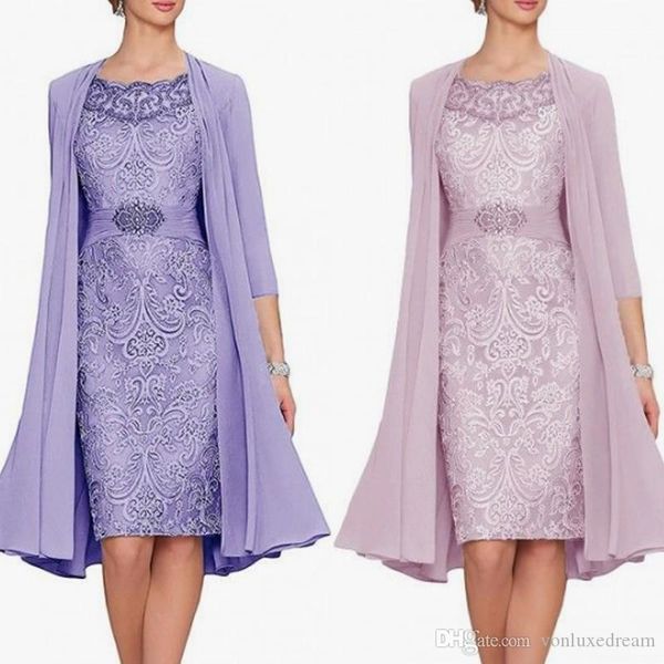 graceful women tea length mother of the bride dresses two pieces lace chiffon 3/4 long sleeve mother bride dress with jacket
graceful women tea length mother of the bride dresses two pieces lace chiffon 3/4 long sleeve mother bride dress with jacket