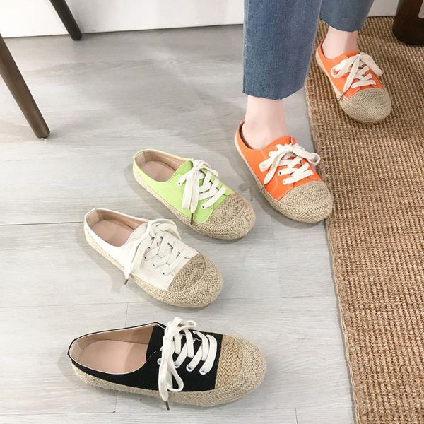 women shoes flats 2020 spring new round head lace up canvas shoes splicing leisure students comfortable fisherman's, Black
women shoes flats 2020 spring new round head lace up canvas shoes splicing leisure students comfortable fisherman's, Black