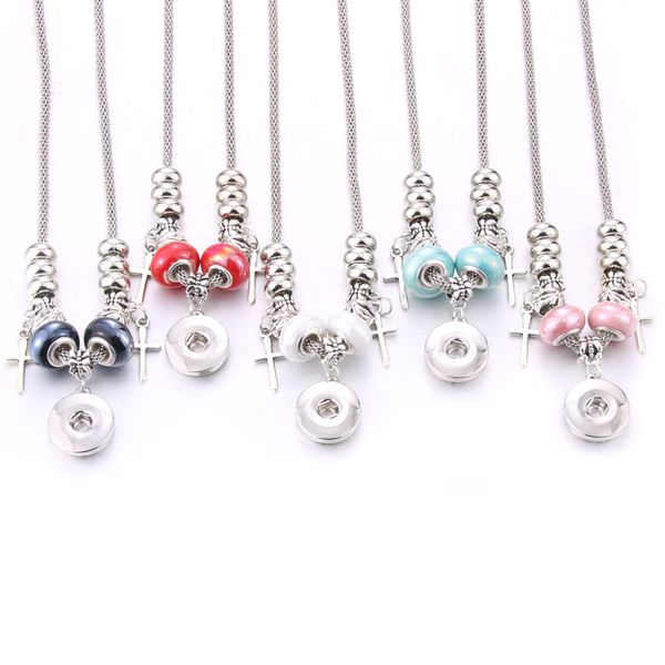 cross snap button jewelry 18mm snap pendant necklace silver lobster buckle snake chain beaded necklace for women jewelry
cross snap button jewelry 18mm snap pendant necklace silver lobster buckle snake chain beaded necklace for women jewelry