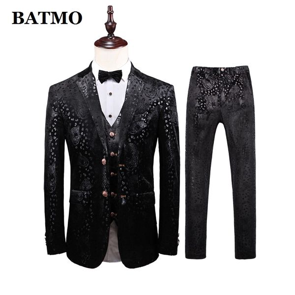 batmo 2019 new arrival men's wedding dress,men's fashion printed suits,black suits men,plus-size m-5xl t306, White;black
batmo 2019 new arrival men's wedding dress,men's fashion printed suits,black suits men,plus-size m-5xl t306, White;black
