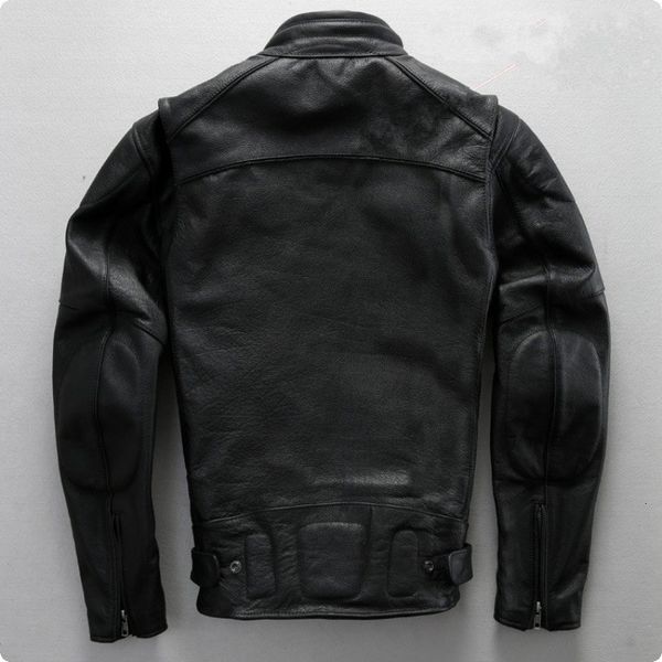 2020 european classic mens motorcycle genuine leather jacket biker coats for male jaqueta couro masculina motoqueiro bomber, Black
2020 european classic mens motorcycle genuine leather jacket biker coats for male jaqueta couro masculina motoqueiro bomber, Black