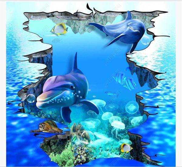 customized 3d p self-adhesive waterproof floor mural wallpaper hd super large 3d ground cracked dolphins underwater world outdoor floor
customized 3d p self-adhesive waterproof floor mural wallpaper hd super large 3d ground cracked dolphins underwater world outdoor floor