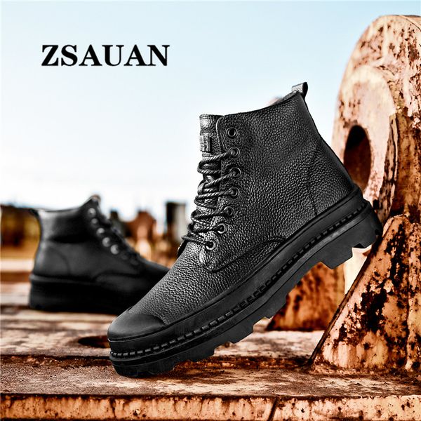 zsauan big size ankle boots men cow leather boots motorcycle classic england male work safty shoes winter / spring black lace-up
zsauan big size ankle boots men cow leather boots motorcycle classic england male work safty shoes winter / spring black lace-up
