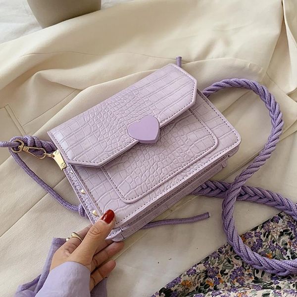 crocodile pattern pu leather crossbody bags for women braided rope belt female shoulder handbags small ladies' travel flap bags
crocodile pattern pu leather crossbody bags for women braided rope belt female shoulder handbags small ladies' travel flap bags