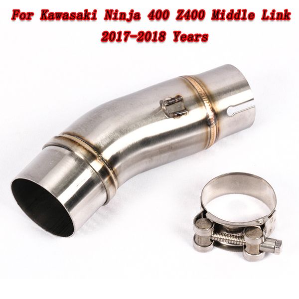 motorcycle exhaust middle pipe for z250 z300 ninja 250r ninja 300 2008-2017 nj 400 ninja400 2018 2019
motorcycle exhaust middle pipe for z250 z300 ninja 250r ninja 300 2008-2017 nj 400 ninja400 2018 2019