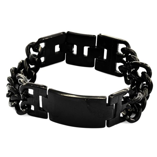 fanssteel stainless steel punk vintage men womens jewelry band double twist biker bracelet fsb00w28, Black
fanssteel stainless steel punk vintage men womens jewelry band double twist biker bracelet fsb00w28, Black