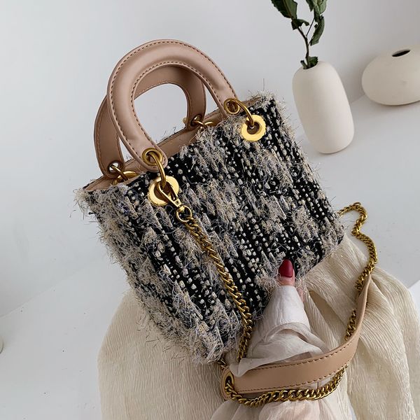 elegant female tote bag 2019 fashion new woolen women's handbag chain shoulder messenger bag bolsos mujer
elegant female tote bag 2019 fashion new woolen women's handbag chain shoulder messenger bag bolsos mujer