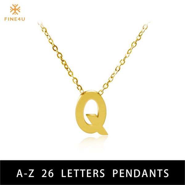 fine4u n116 initial 26 letters pendant necklace gold/silver color stainless steel alphabet jewelry for women's birthday gifts gosfe
fine4u n116 initial 26 letters pendant necklace gold/silver color stainless steel alphabet jewelry for women's birthday gifts gosfe