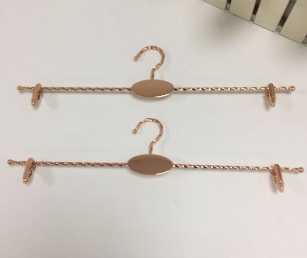 rose gold metal lingerie hanger, bra hanger, underwear hanger with 2 clips, bra underwear rack
rose gold metal lingerie hanger, bra hanger, underwear hanger with 2 clips, bra underwear rack