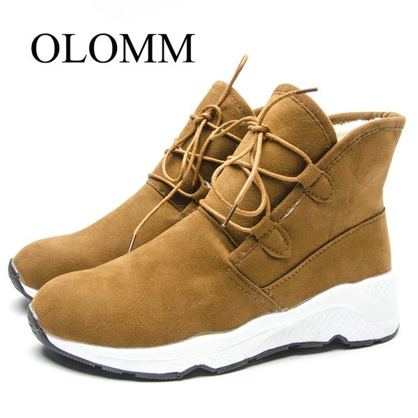 olomm2019 women boots winter warm ankle boots lace up booties fur plush shoes comfortable winter for women snow ab-42, Black
olomm2019 women boots winter warm ankle boots lace up booties fur plush shoes comfortable winter for women snow ab-42, Black