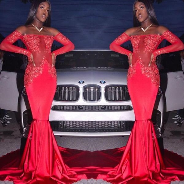 fashion illusion red mermaid prom dresses 2020 south african black girls off shoulder evening party gowns appliques sequins
fashion illusion red mermaid prom dresses 2020 south african black girls off shoulder evening party gowns appliques sequins
