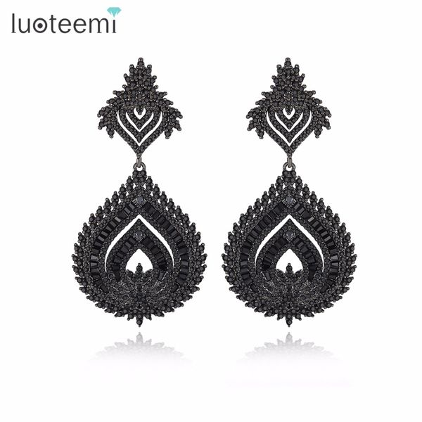 ethnic new fashion charm copper water drop shape statement of long earrings with cz crystal brincos for girl gift party, Silver
ethnic new fashion charm copper water drop shape statement of long earrings with cz crystal brincos for girl gift party, Silver
