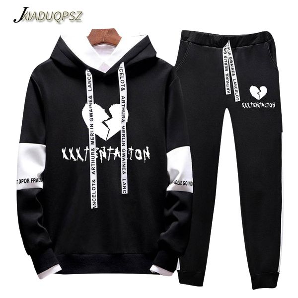 2019 autumn/winter xxxtentacion revenge kill hip hop hoodies sweatshirts and sweatpants men two piece set hooded suit velvet, Black
2019 autumn/winter xxxtentacion revenge kill hip hop hoodies sweatshirts and sweatpants men two piece set hooded suit velvet, Black