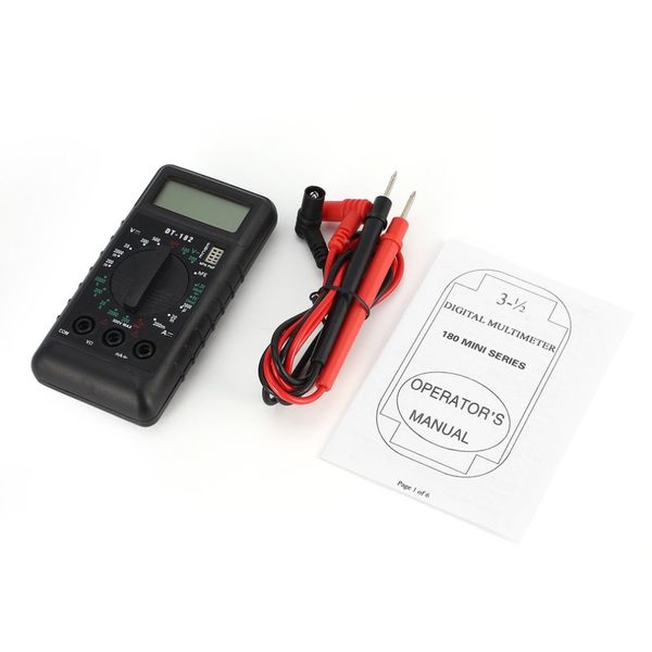 dt-182 digital mini multimeter dc/ac voltage current meter handheld pocket voltmeter ammeter diode triode tester multitester
dt-182 digital mini multimeter dc/ac voltage current meter handheld pocket voltmeter ammeter diode triode tester multitester