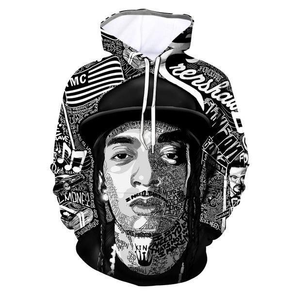 new arrival 3d hoodies character american hiphop rapper nipsey hussle fans vogue sweatshirt bright loose cool warm for male, Black
new arrival 3d hoodies character american hiphop rapper nipsey hussle fans vogue sweatshirt bright loose cool warm for male, Black