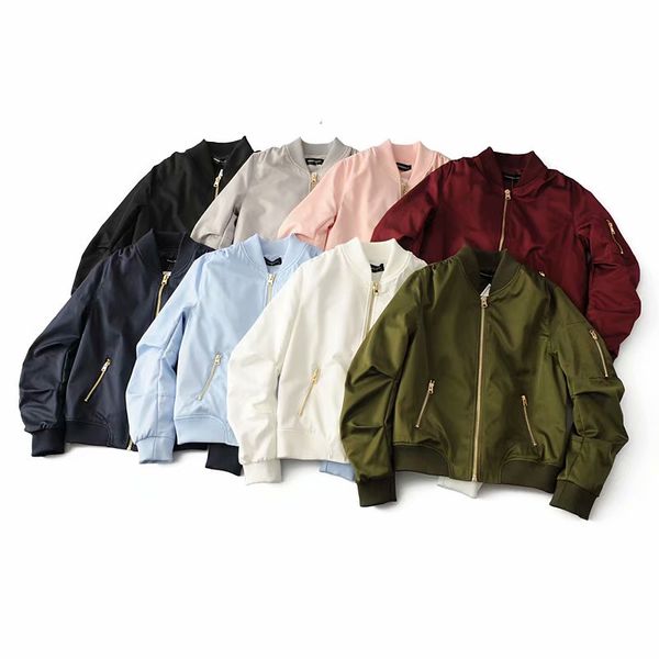 bella philosophy autumn winter long sleeved pilot jackets women basic all-match coat female bomber jacket lady flight jacket, Black;brown
bella philosophy autumn winter long sleeved pilot jackets women basic all-match coat female bomber jacket lady flight jacket, Black;brown