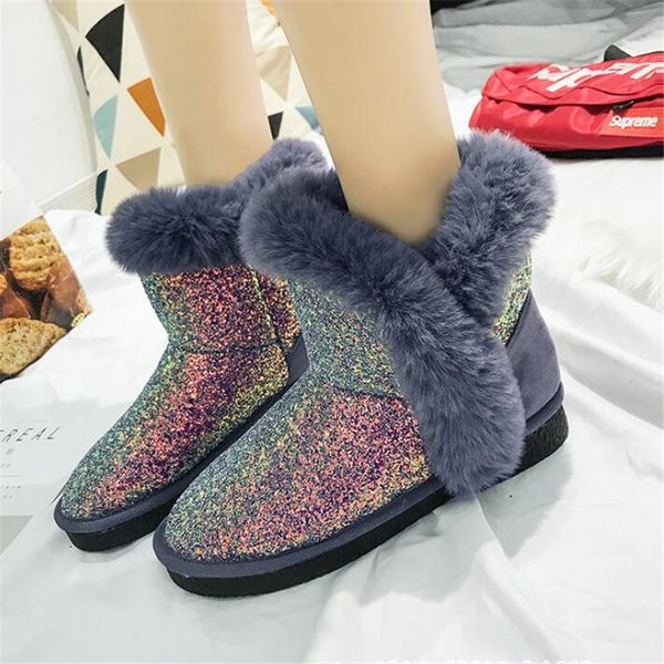 winter sequined snow boots female version of velvet joker boots flat slip short cotton shoes snow new 2020, Black
winter sequined snow boots female version of velvet joker boots flat slip short cotton shoes snow new 2020, Black