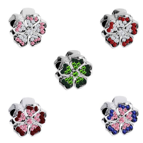 5 color alloy charm bead muti-crystal flower fashion women jewelry stunning european style for diy bracelet, Black
5 color alloy charm bead muti-crystal flower fashion women jewelry stunning european style for diy bracelet, Black