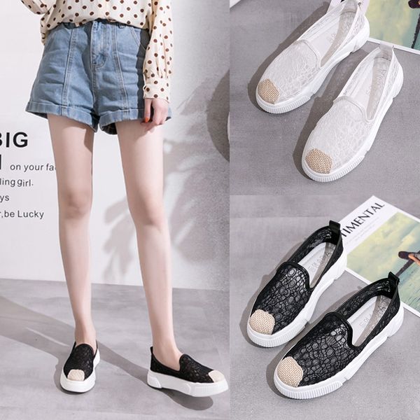women flat shoes summer neutral ladies lace slip on loafer shallow casual shoes zapatillas mujer 2019 fashion espadrilles femme, Black
women flat shoes summer neutral ladies lace slip on loafer shallow casual shoes zapatillas mujer 2019 fashion espadrilles femme, Black