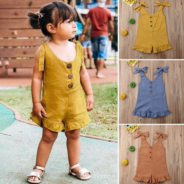 2020 new fashion baby kids girl dress summer sleeveless ruffle romper jumpsuit overalls bodysuit soild cute child dlothing, White
2020 new fashion baby kids girl dress summer sleeveless ruffle romper jumpsuit overalls bodysuit soild cute child dlothing, White