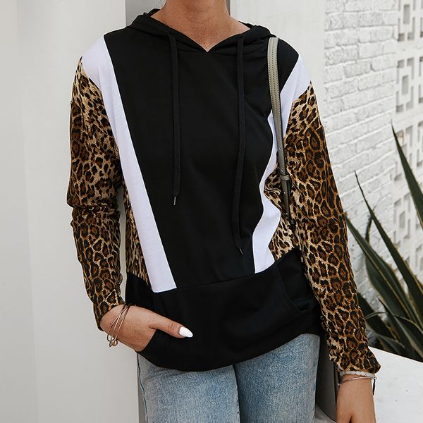 hooded hoodies leopard printed long sleeve sweatshirt women casual pullovers autumn winter coat harajuku hoodie pockets gv347, Black
hooded hoodies leopard printed long sleeve sweatshirt women casual pullovers autumn winter coat harajuku hoodie pockets gv347, Black