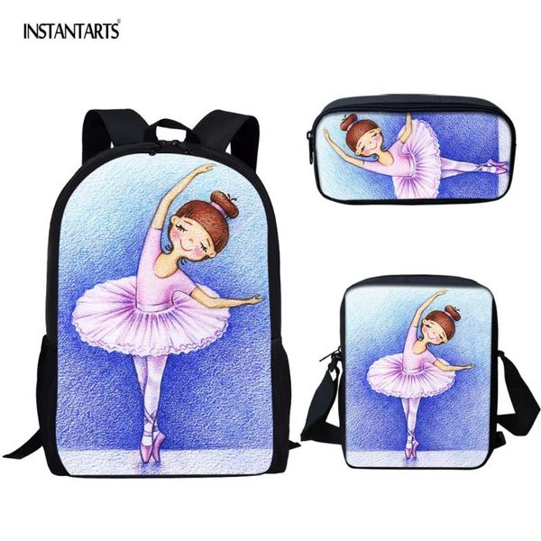 instantarts pink ballet girl print kid school bag sets 3pcs with crossbody bags girls schoolbags big bookbags rucksack mochilas
instantarts pink ballet girl print kid school bag sets 3pcs with crossbody bags girls schoolbags big bookbags rucksack mochilas