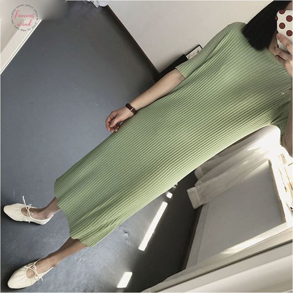 2019 summer o neck straight dress loose maix dresses women casual basic straight knit dress a line female elegant long dress jumper, Black;gray
2019 summer o neck straight dress loose maix dresses women casual basic straight knit dress a line female elegant long dress jumper, Black;gray