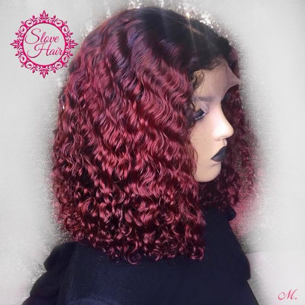 ombre short bob culry lace front human hair wigs for women black root 1b/99j burgundy 13*4 deep remy brazilian middle ratio 130%, Black;brown
ombre short bob culry lace front human hair wigs for women black root 1b/99j burgundy 13*4 deep remy brazilian middle ratio 130%, Black;brown