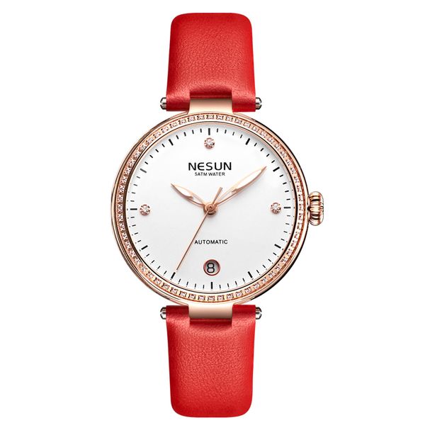 nesun women watches automatic mechanical bracelet watch ladies waterproof steel dress wrist watches for women n9215, Slivery;brown
nesun women watches automatic mechanical bracelet watch ladies waterproof steel dress wrist watches for women n9215, Slivery;brown