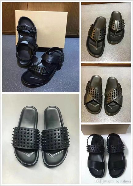 men slides designer red bottom slippers mens black genuine leather with spikes summer flip flops luxury sandals soft leather slides us 12
men slides designer red bottom slippers mens black genuine leather with spikes summer flip flops luxury sandals soft leather slides us 12
