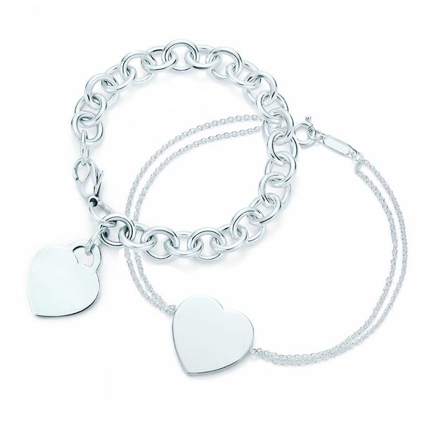 new 100% 925 sterling silver heart shaped women's elegant bracelet lock bracelet silverware matching world jewelry gifts, Black
new 100% 925 sterling silver heart shaped women's elegant bracelet lock bracelet silverware matching world jewelry gifts, Black