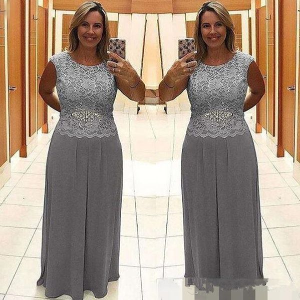 new elegant silver mother of bride dresses a line lace chiffon mothers dresses for formal special occasion evening gowns, Black;red
new elegant silver mother of bride dresses a line lace chiffon mothers dresses for formal special occasion evening gowns, Black;red