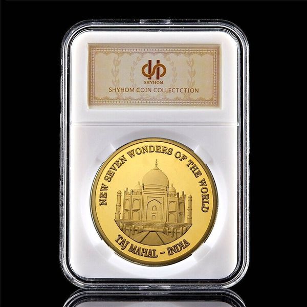 collectible 2007 india taj mahal seven wonders of world gold plated coin replica art crafts famous building coin w/pccb box
collectible 2007 india taj mahal seven wonders of world gold plated coin replica art crafts famous building coin w/pccb box