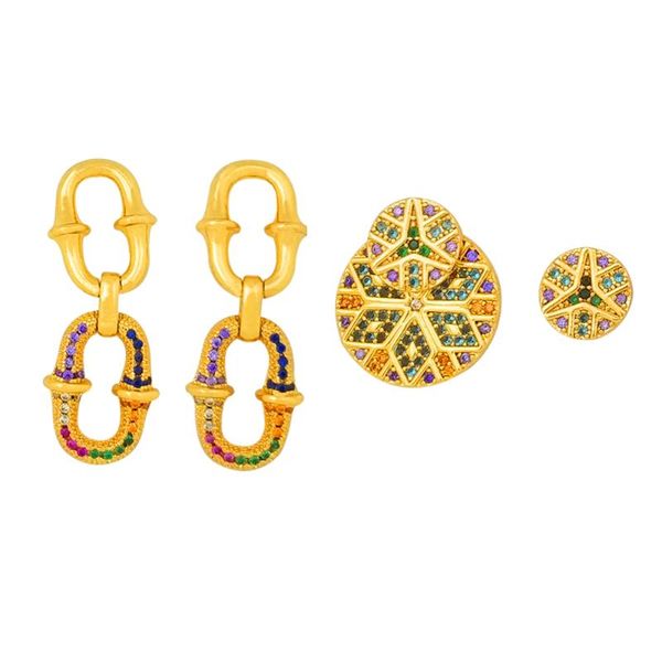 rainbow oval stud earrings ladies cz jewelry trendy style 24k gold tennis earrings diy round circle stud for women, Golden;silver
rainbow oval stud earrings ladies cz jewelry trendy style 24k gold tennis earrings diy round circle stud for women, Golden;silver