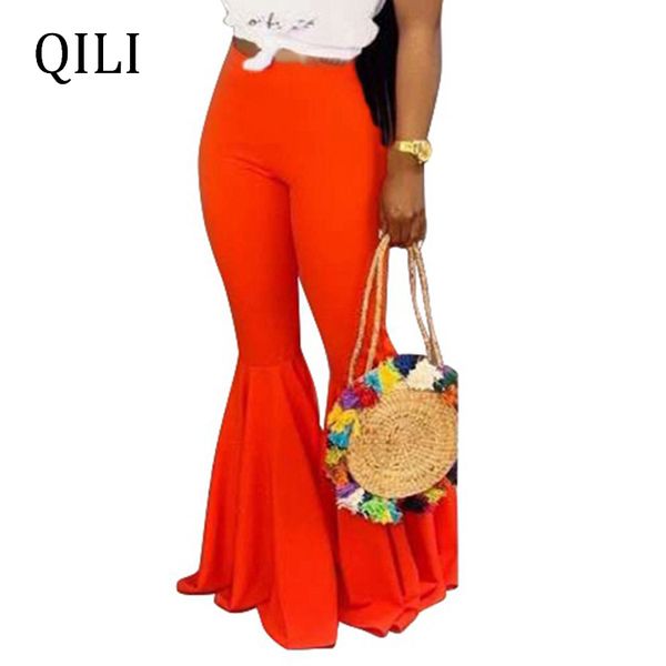 qili summer women pants boot cut trousers elastic waist solid color pants casual long pant black orange yellow blue neon-green, Black;white
qili summer women pants boot cut trousers elastic waist solid color pants casual long pant black orange yellow blue neon-green, Black;white